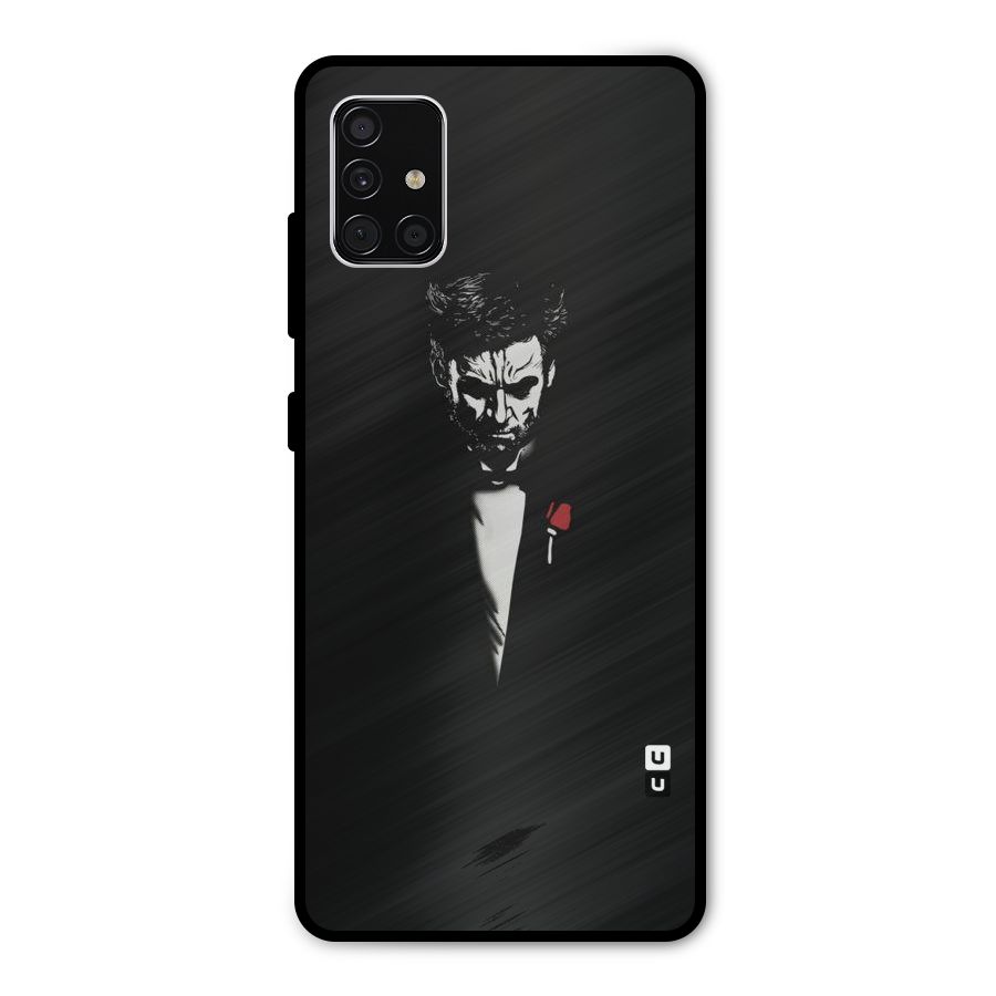 Rose Man Metal Back Case for Galaxy A51