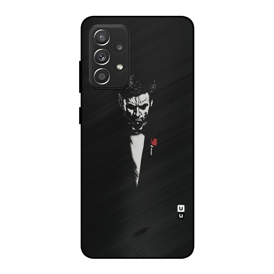 Rose Man Metal Back Case for Galaxy A52s 5G