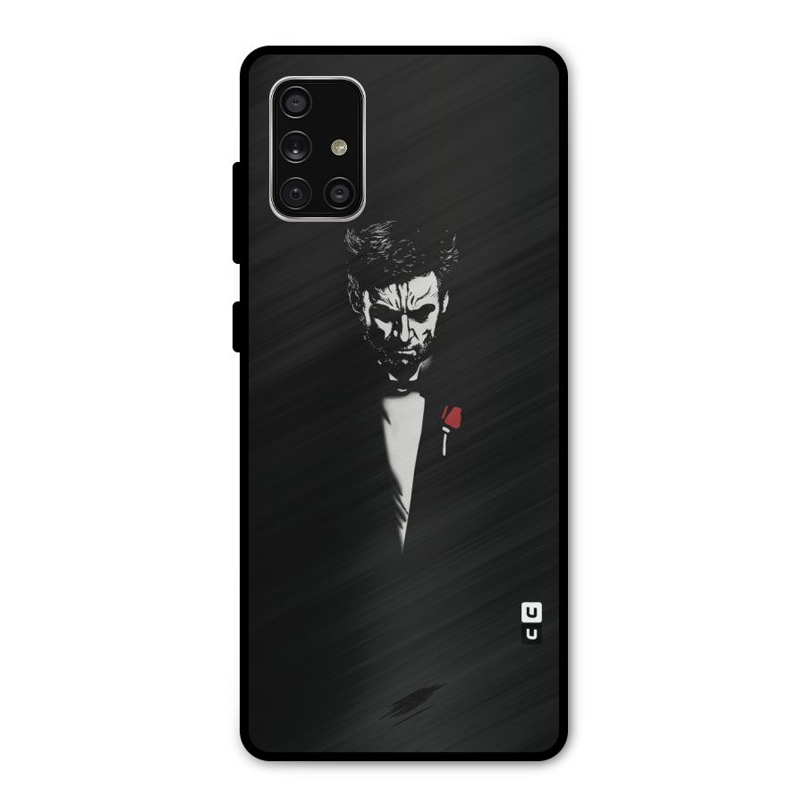 Rose Man Metal Back Case for Galaxy A71