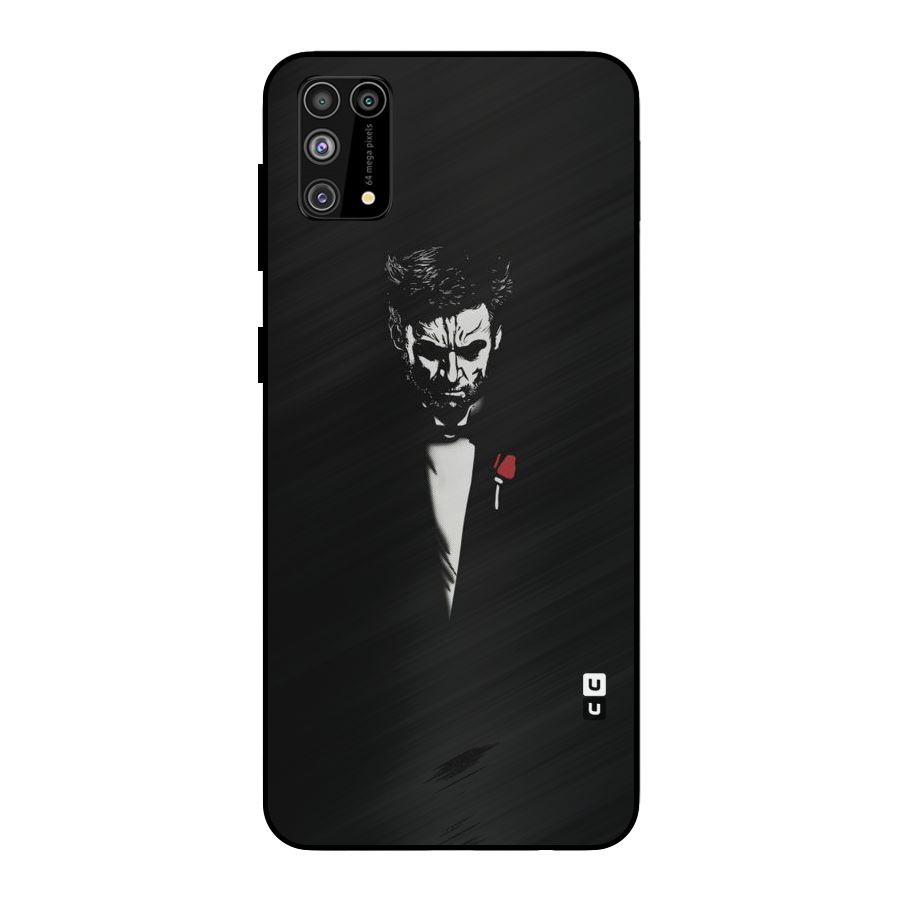 Rose Man Metal Back Case for Galaxy F41