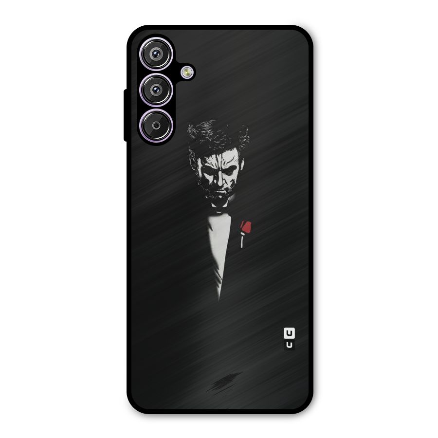 Rose Man Metal Back Case for Galaxy M15