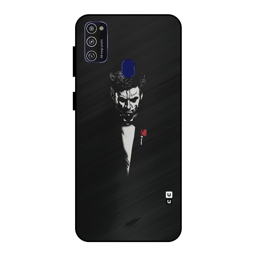 Rose Man Metal Back Case for Galaxy M21
