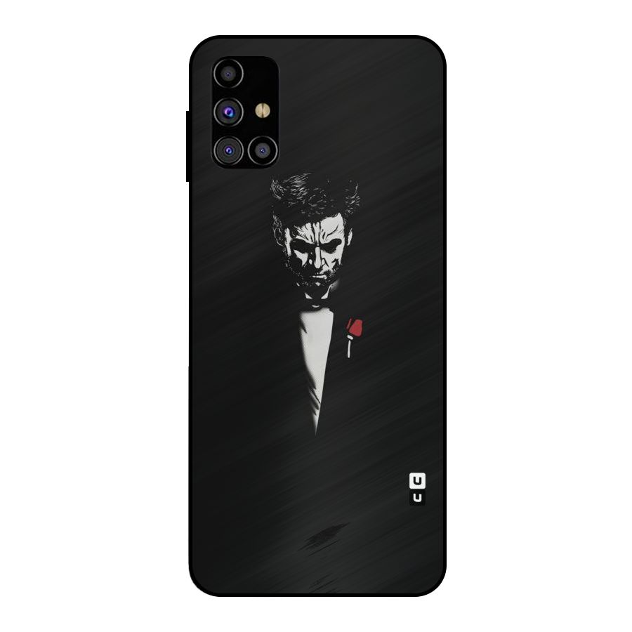 Rose Man Metal Back Case for Galaxy M31s
