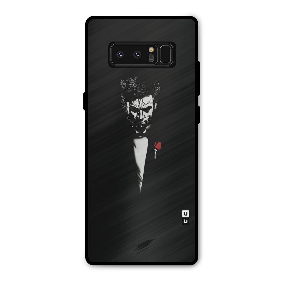 Rose Man Metal Back Case for Galaxy Note 8