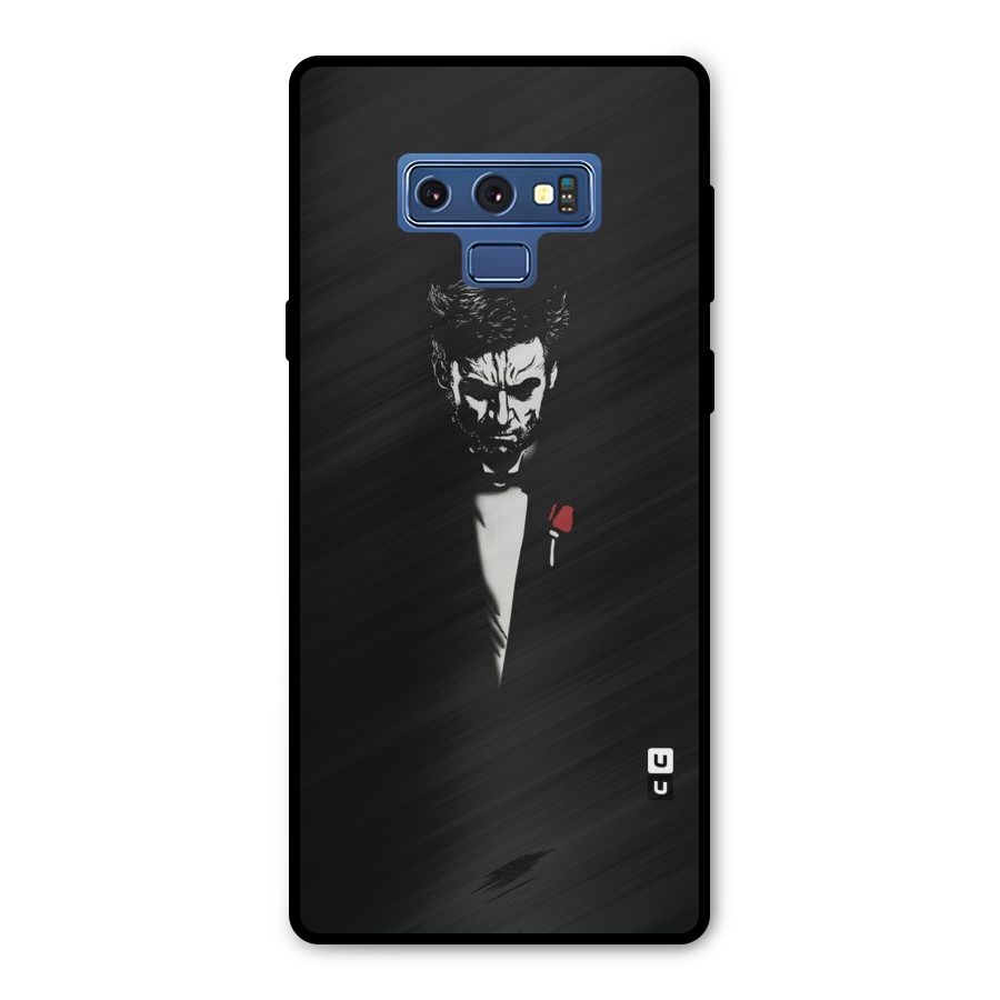 Rose Man Metal Back Case for Galaxy Note 9