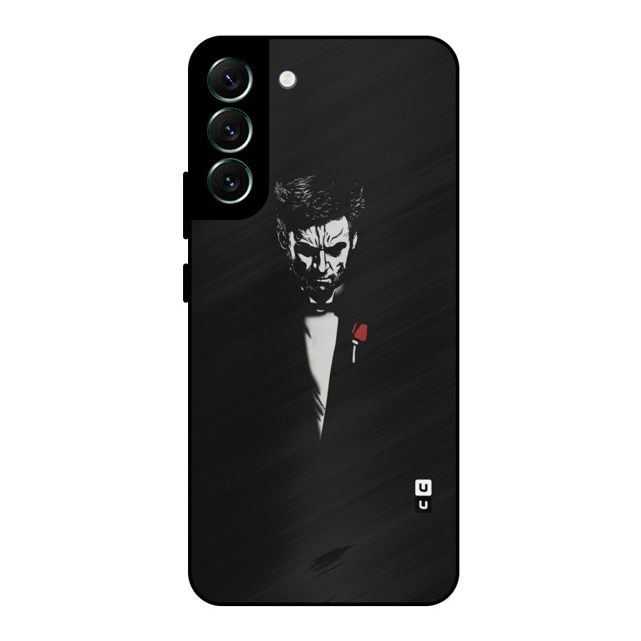 Rose Man Metal Back Case for Galaxy S22 Plus 5G