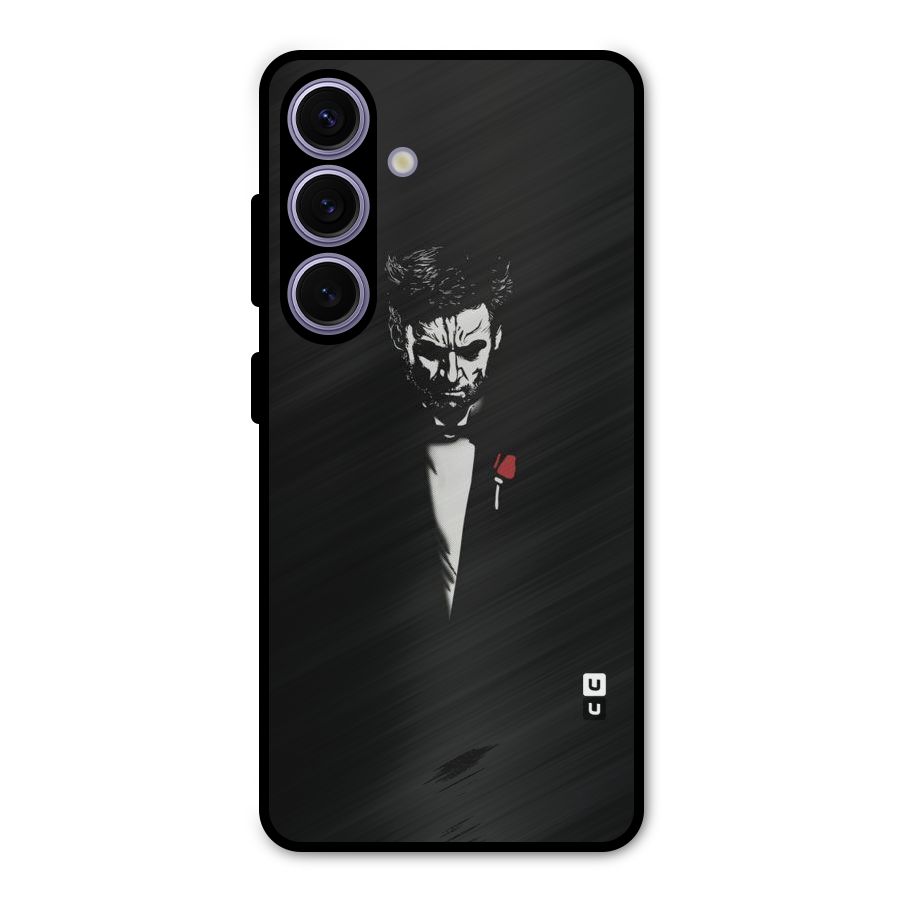 Rose Man Metal Back Case for Galaxy S24