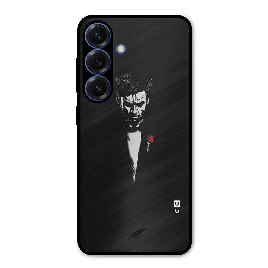 Rose Man Metal Back Case for Galaxy S25