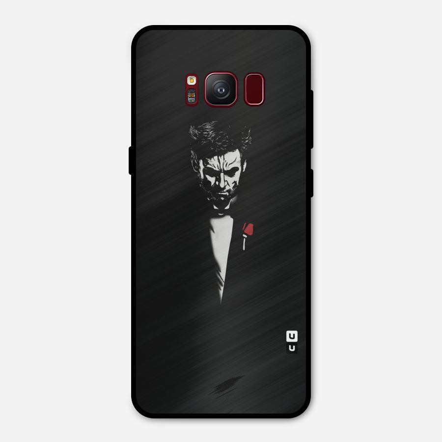 Rose Man Metal Back Case for Galaxy S8