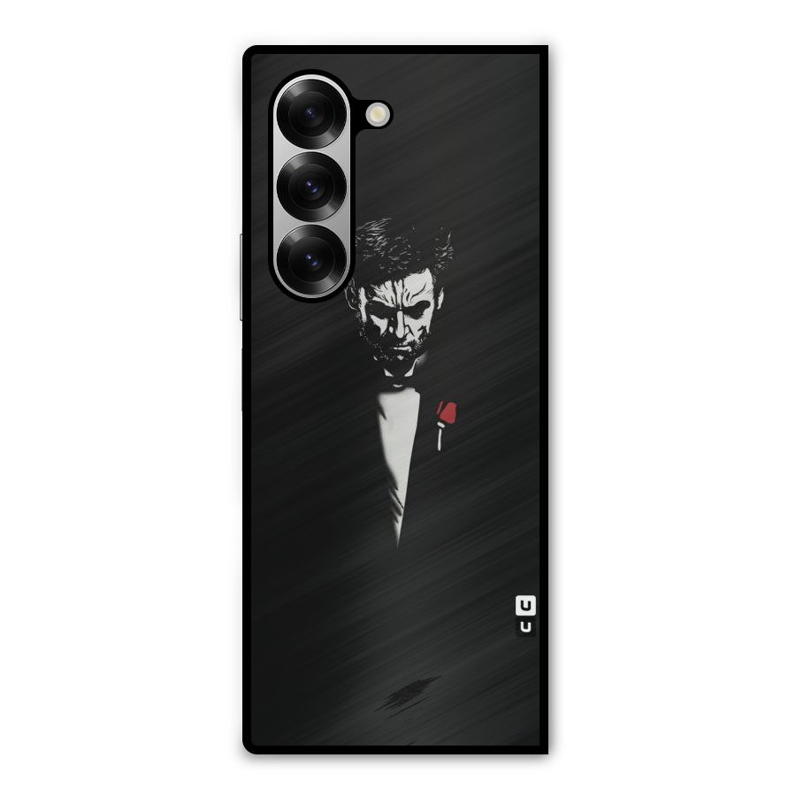 Rose Man Metal Back Case for Galaxy Z Fold6