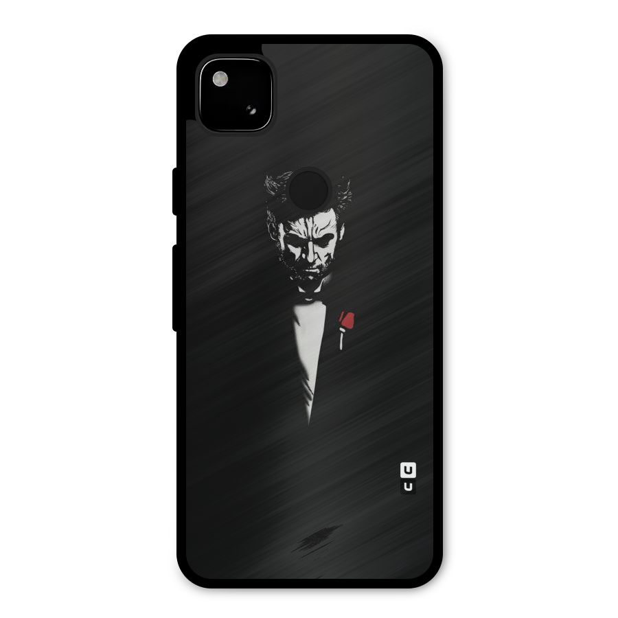 Rose Man Metal Back Case for Google Pixel 4a