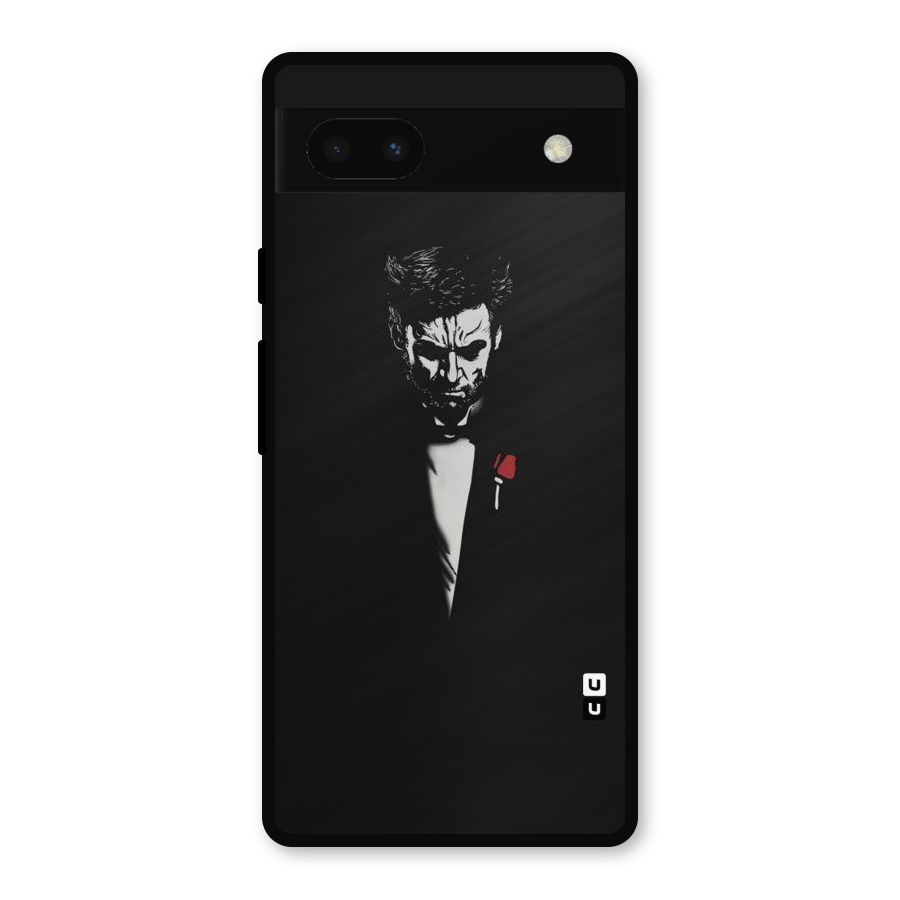 Rose Man Metal Back Case for Google Pixel 6a
