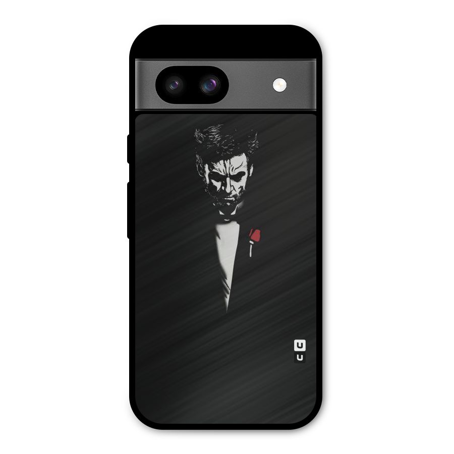 Rose Man Metal Back Case for Google Pixel 8a