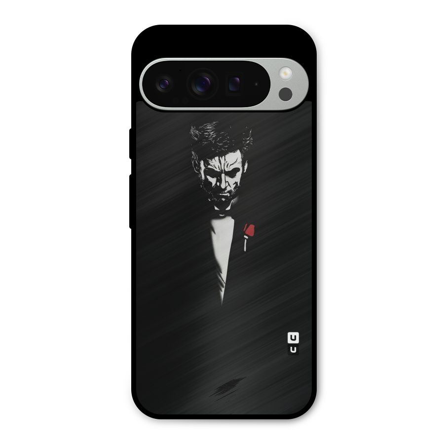 Rose Man Metal Back Case for Google Pixel 9 Pro XL