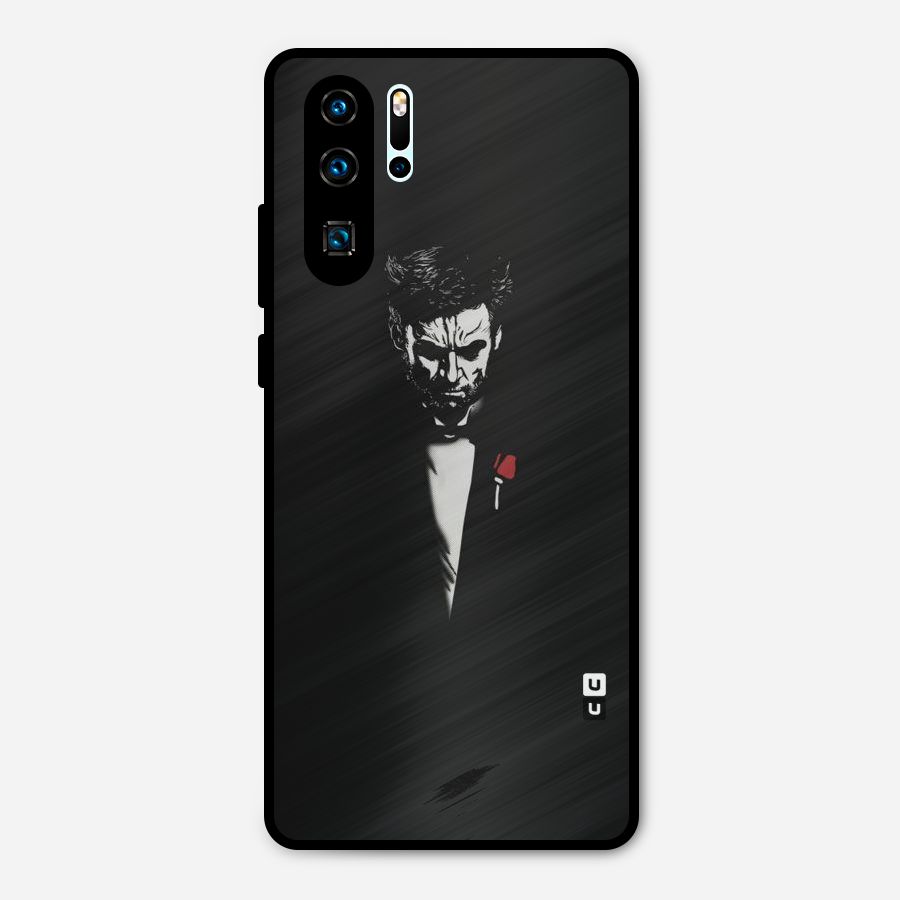 Rose Man Metal Back Case for Huawei P30 Pro