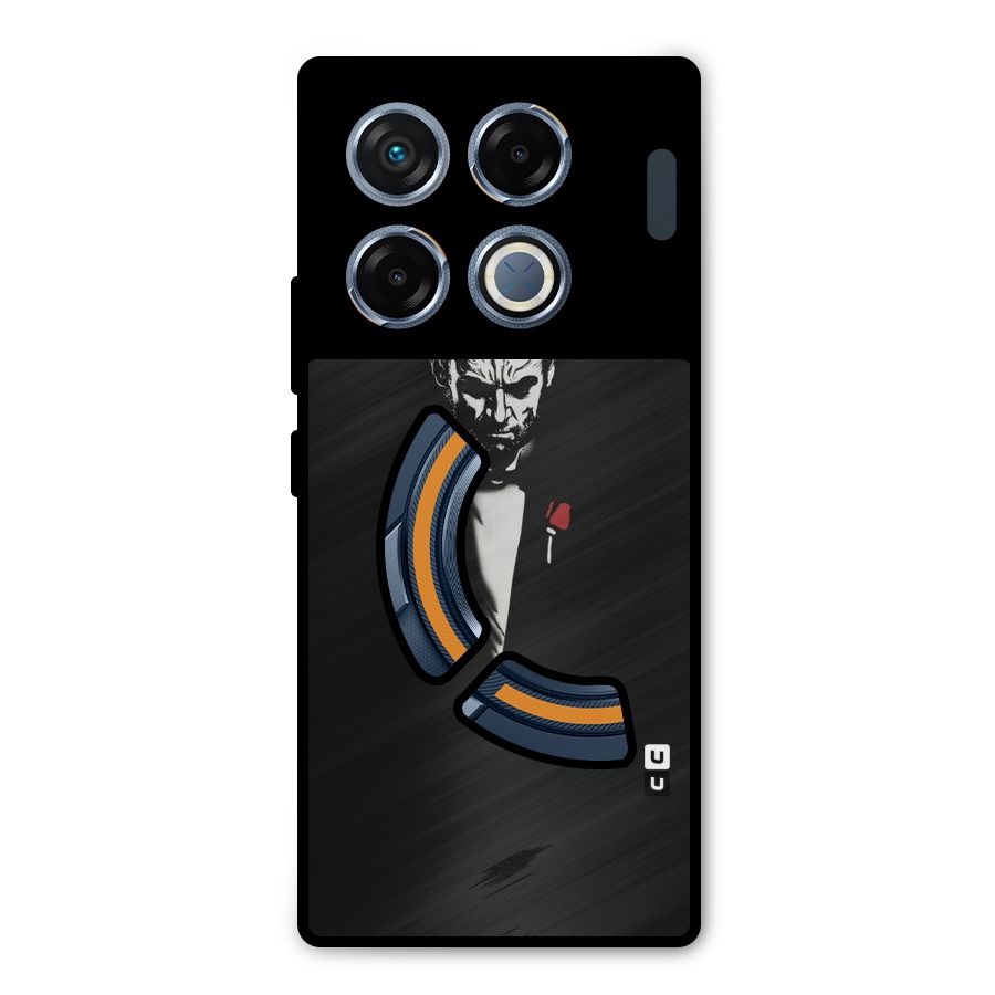 Rose Man Metal Back Case for Infinix GT 20 Pro