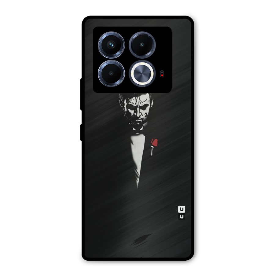 Rose Man Metal Back Case for Infinix Note 40 5G