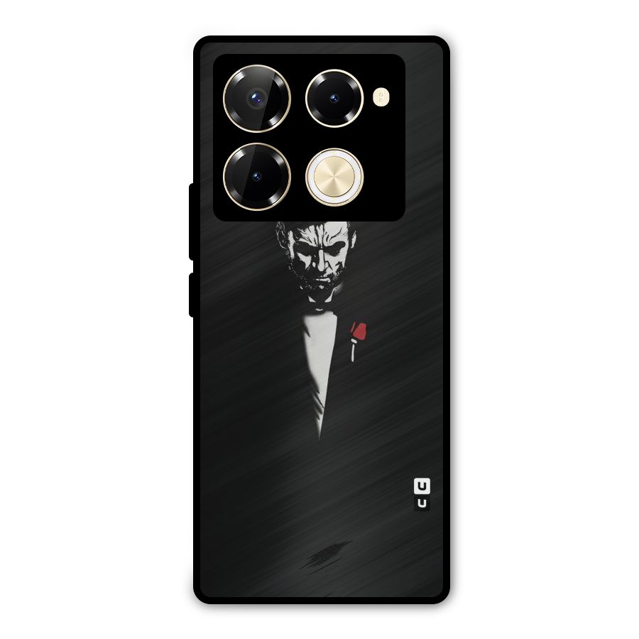 Rose Man Metal Back Case for Infinix Note 40 Pro