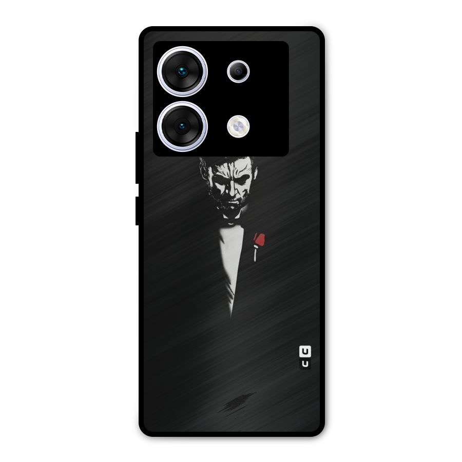 Rose Man Metal Back Case for Infinix Zero 30 5G
