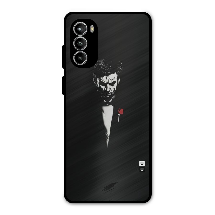 Rose Man Metal Back Case for Moto G82