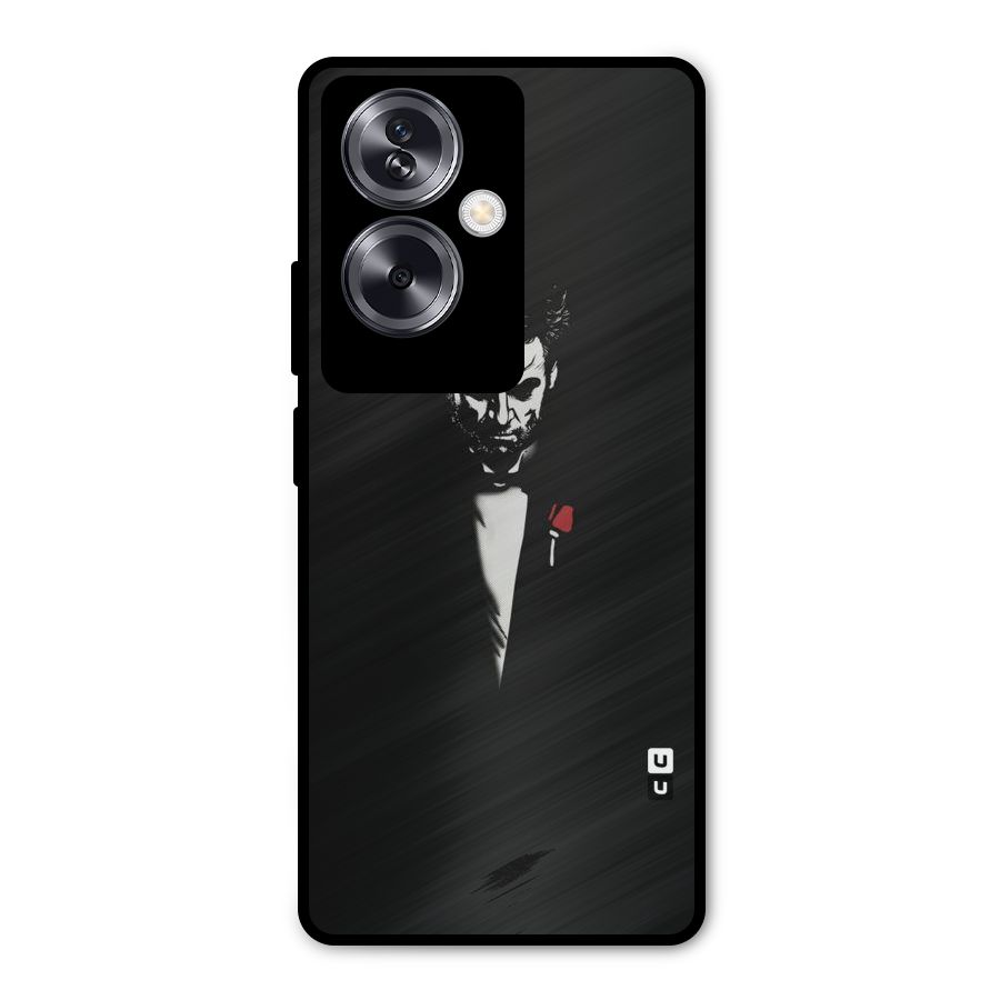 Rose Man Metal Back Case for Oppo A79 5G