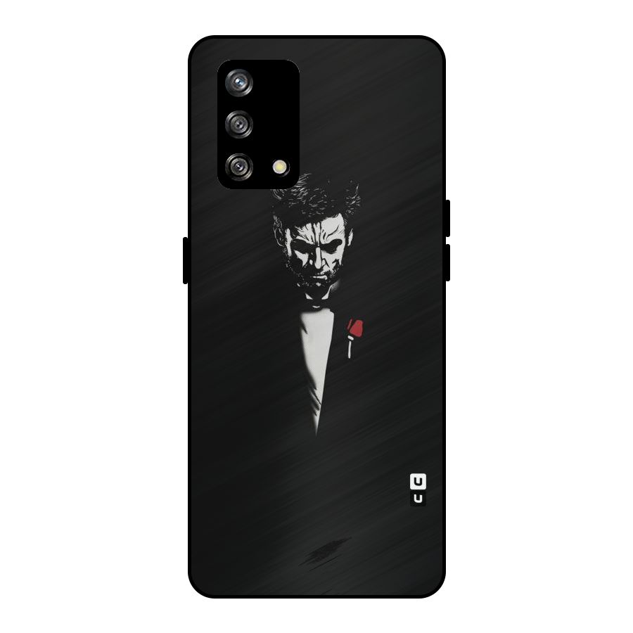 Rose Man Metal Back Case for Oppo F19