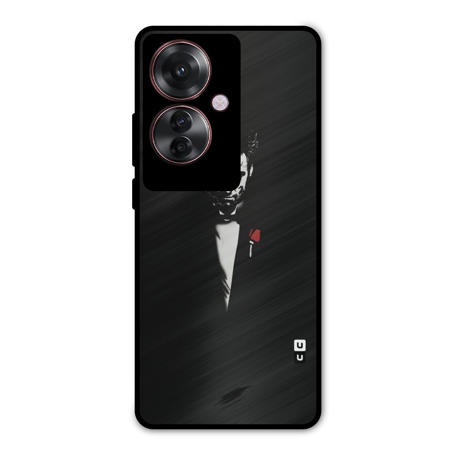Rose Man Metal Back Case for Oppo F25 Pro