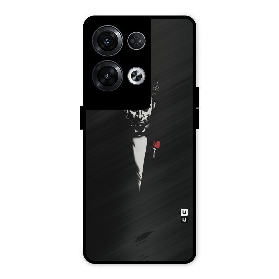 Rose Man Metal Back Case for Oppo Reno8 Pro 5G