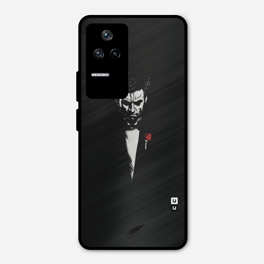 Rose Man Metal Back Case for Poco F4 5G