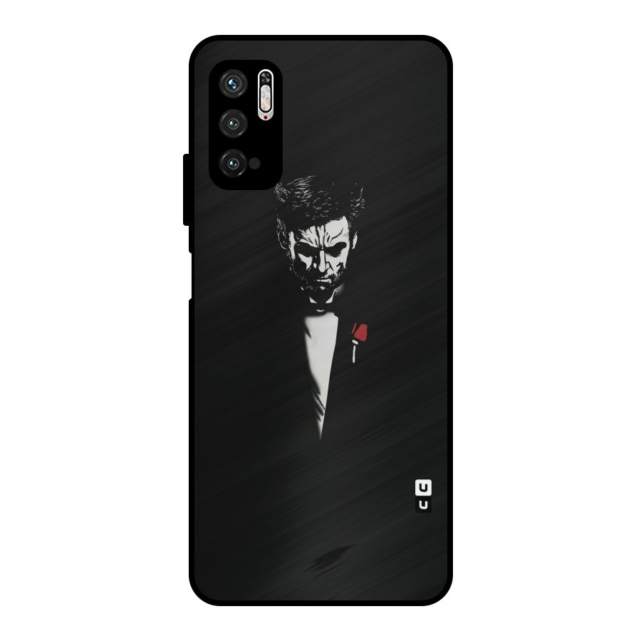 Rose Man Metal Back Case for Poco M3 Pro 5G