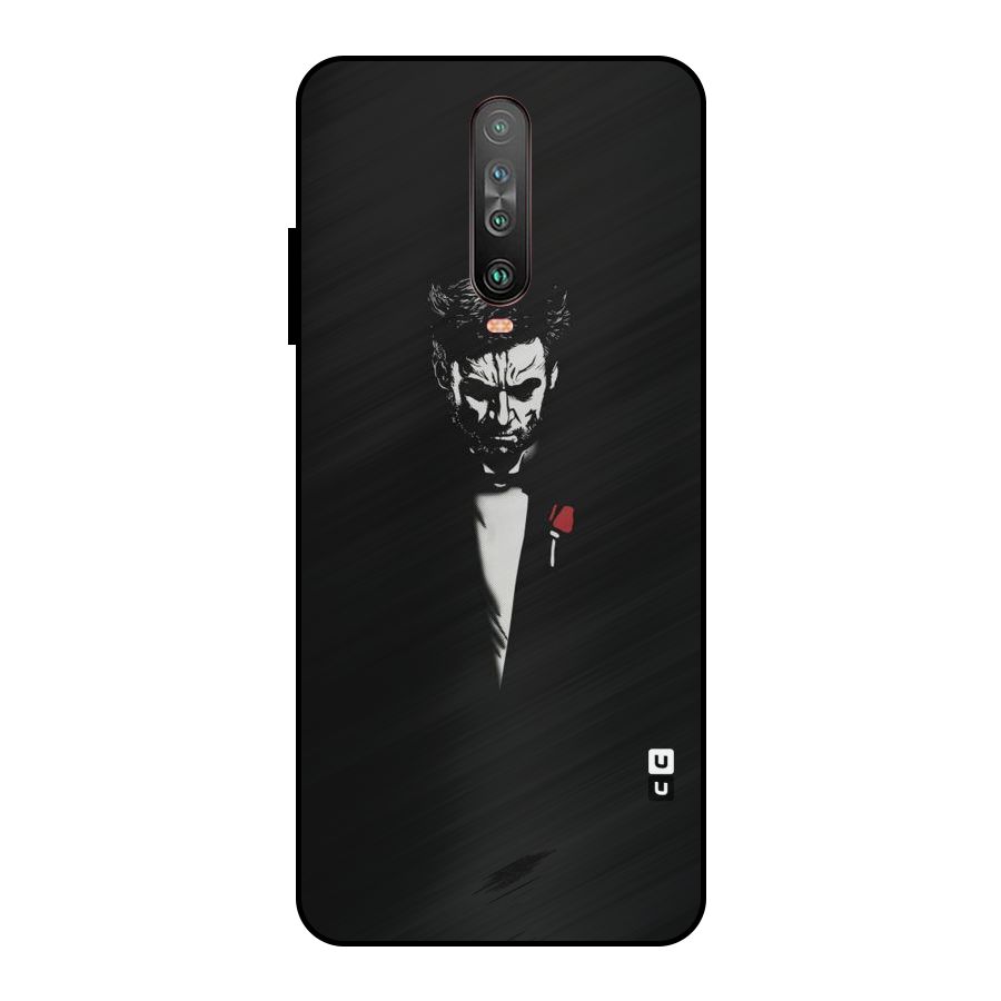 Rose Man Metal Back Case for Poco X2