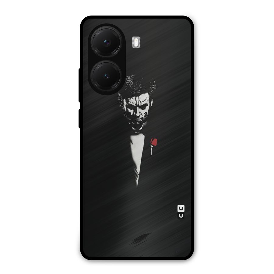 Rose Man Metal Back Case for Poco X7 Pro