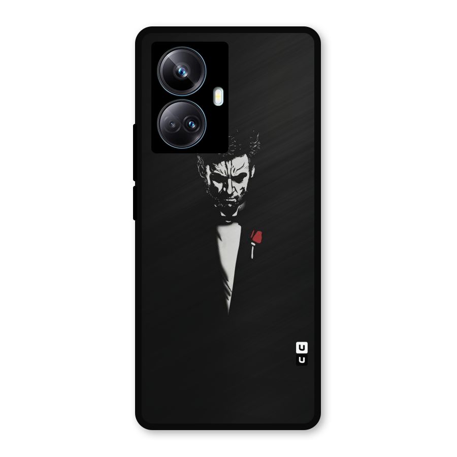 Rose Man Metal Back Case for Realme 10 Pro Plus
