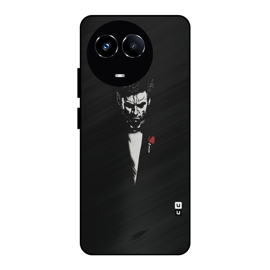 Rose Man Metal Back Case for Realme 11X