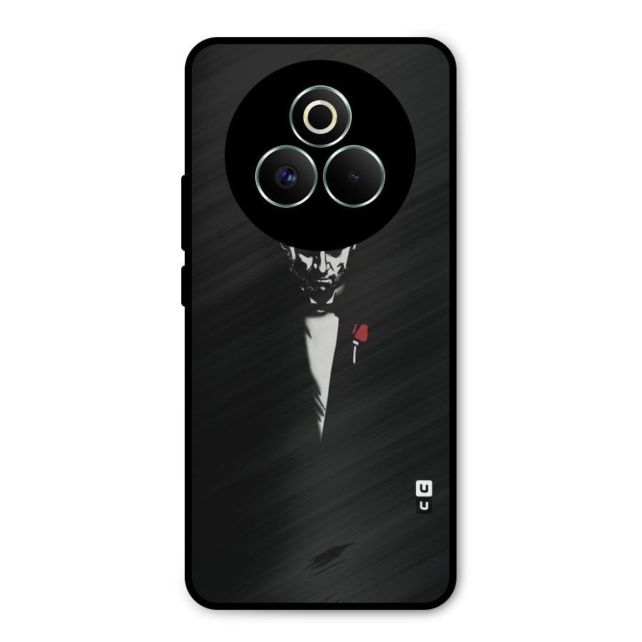 Rose Man Metal Back Case for Realme P3 Pro