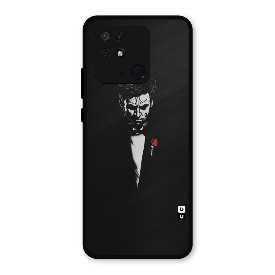 Rose Man Metal Back Case for Redmi 10