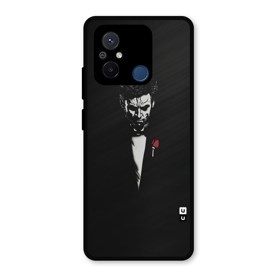 Rose Man Metal Back Case for Redmi 12C