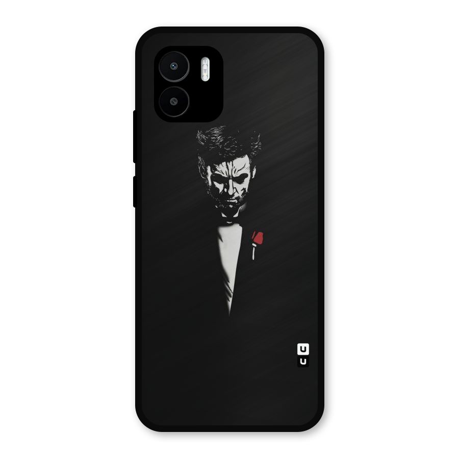Rose Man Metal Back Case for Redmi A2