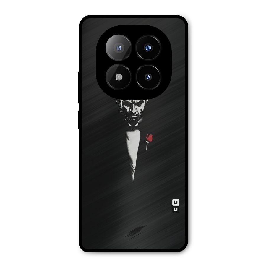 Rose Man Metal Back Case for Redmi Note 14 Pro Plus 5G