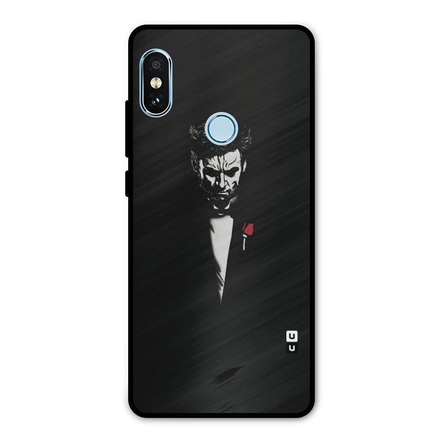 Rose Man Metal Back Case for Redmi Note 5 Pro