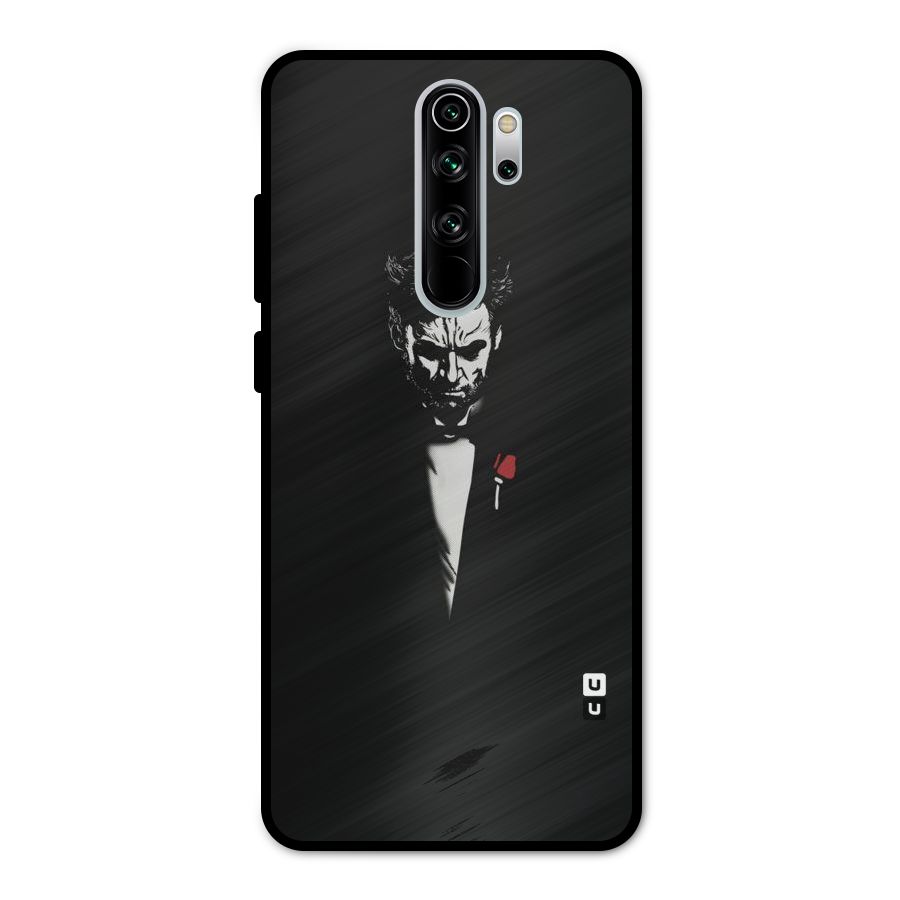 Rose Man Metal Back Case for Redmi Note 8 Pro