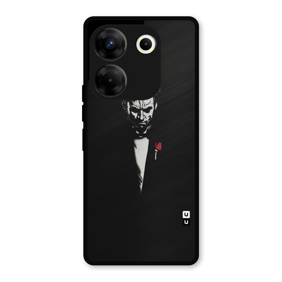 Rose Man Metal Back Case for Tecno Camon 20