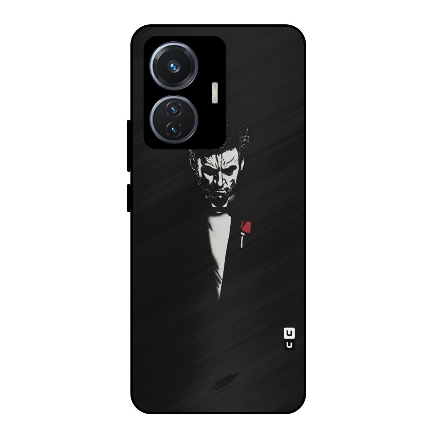 Rose Man Metal Back Case for Vivo T1 44W