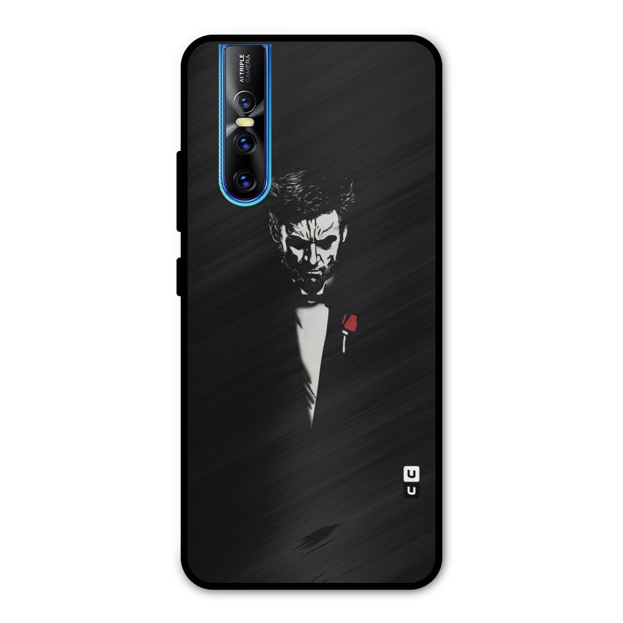 Rose Man Metal Back Case for Vivo V15 Pro