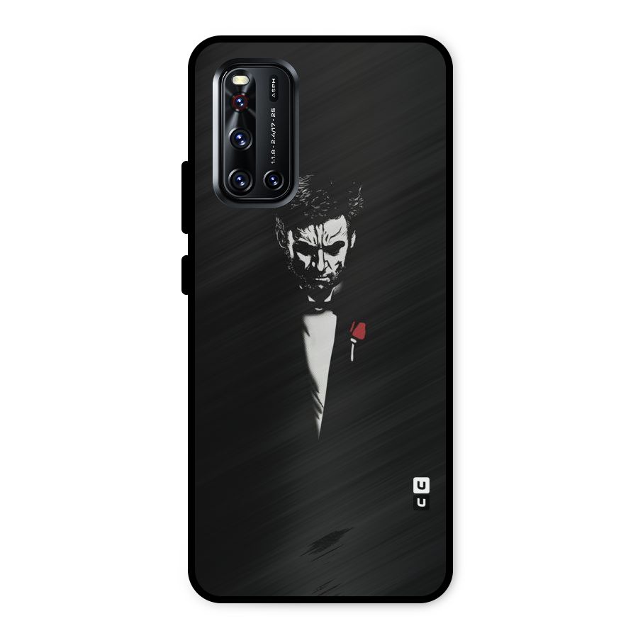 Rose Man Metal Back Case for Vivo V19