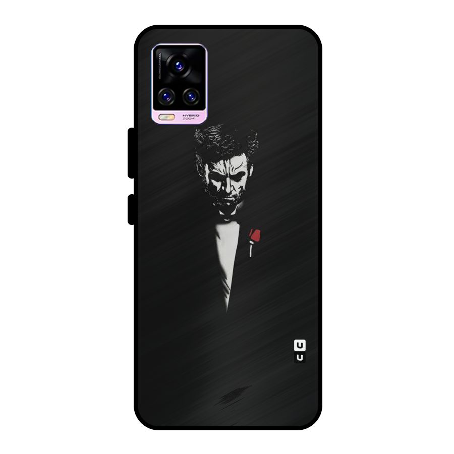 Rose Man Metal Back Case for Vivo V20 Pro
