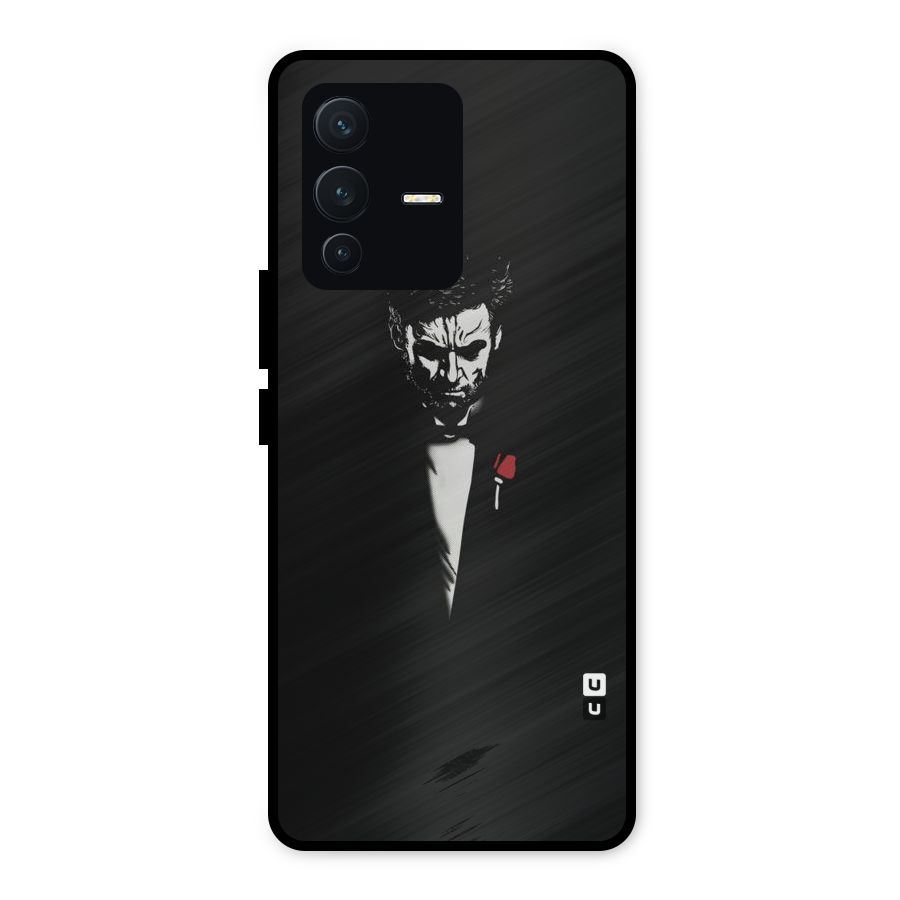 Rose Man Metal Back Case for Vivo V23 5G