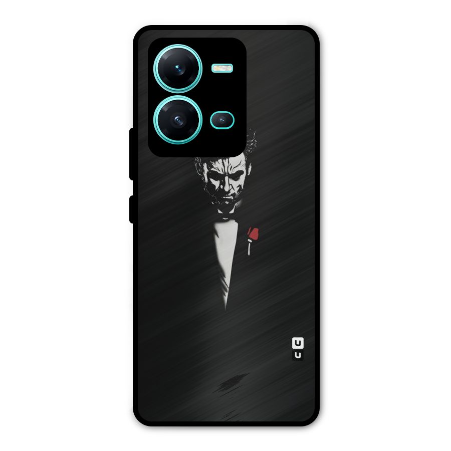 Rose Man Metal Back Case for Vivo V25