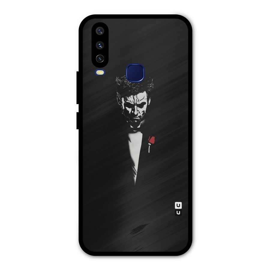 Rose Man Metal Back Case for Vivo Y12