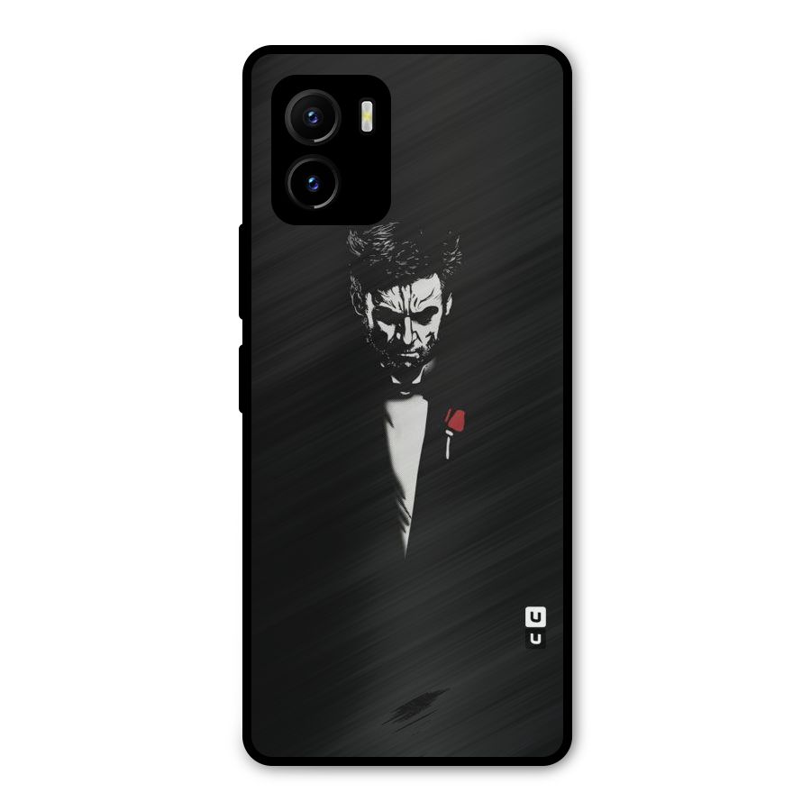 Rose Man Metal Back Case for Vivo Y15s